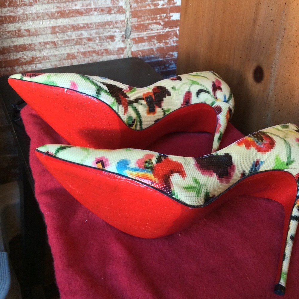 Christian Louboutin Pigalle Follie 100 Hawaii 38.5 - Picture 4 of 8